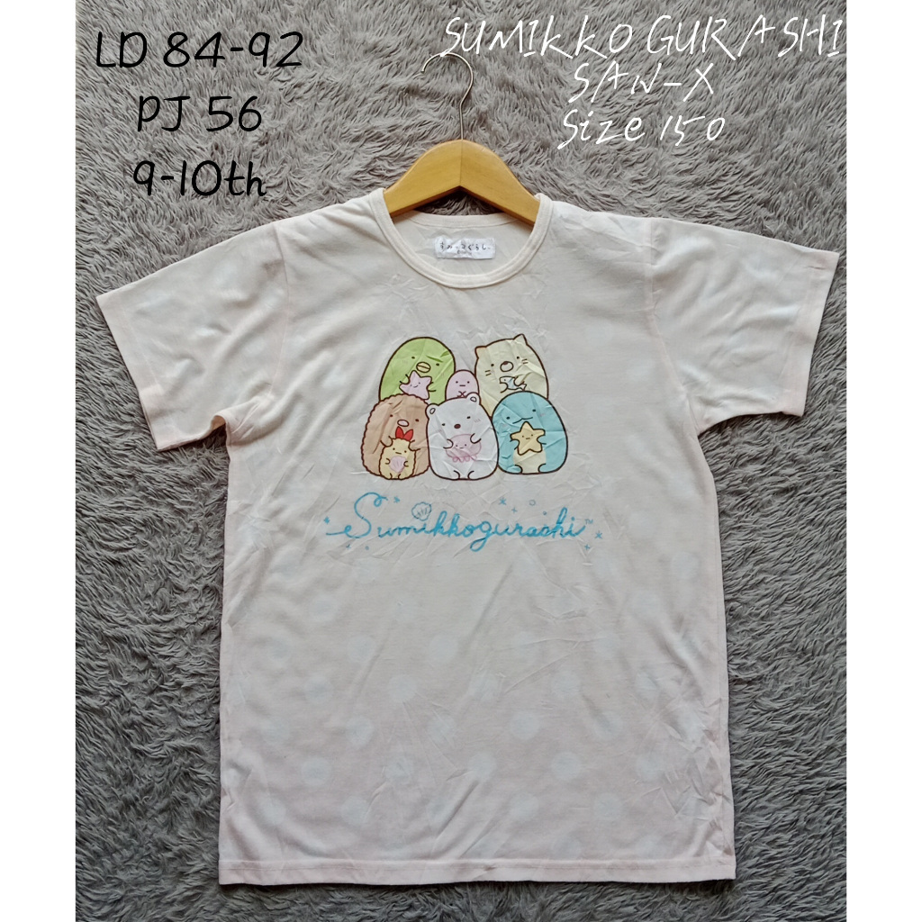 Kaos anak 9-10th SAN-X _ SUMIKKO GURASHI