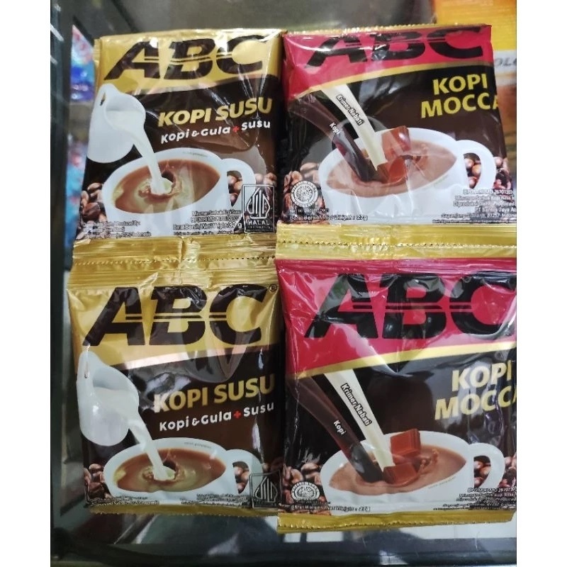kopi abc susu 10 x 31gr renceng, kopi abc 1 renceng