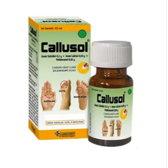 Callusol 10ml untuk mata ikan kutil dan kapalan / Callusol untuk mata ikan kapalan dan kutil
