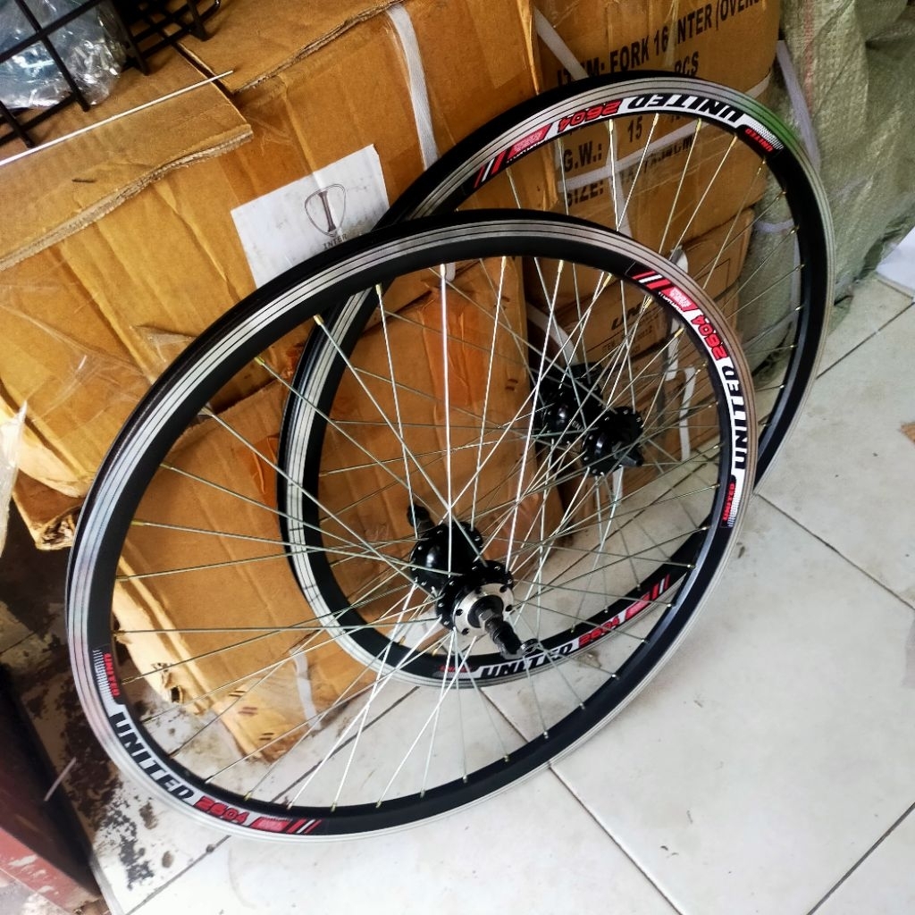 wheelset 26 united velg roda sepeda 26 inch roda sepeda MTB federal