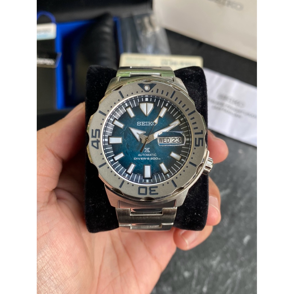 Jam Tangan Pria Seiko Prospex SRPH75K1 “Monster” Save The Ocean Automatic Special Edition Second