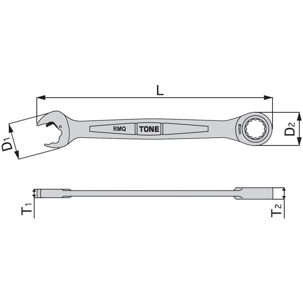 KUNCI RINGPASS RATCHET TONE KODE RMQ