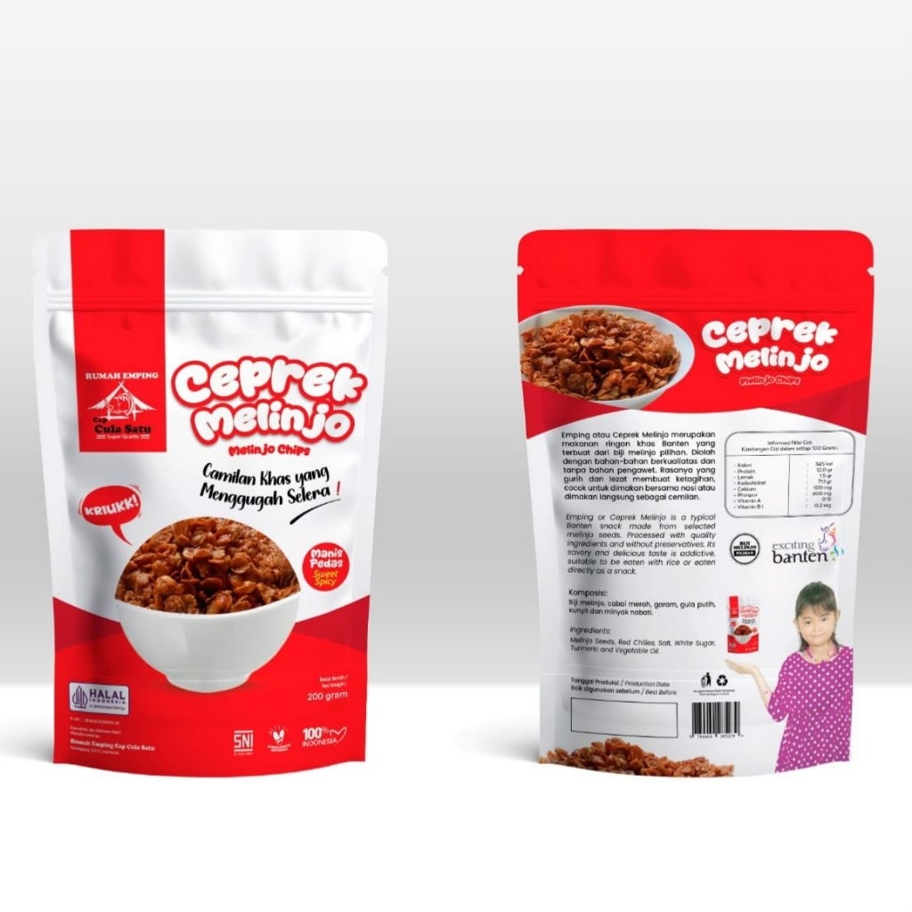 Ceprek Melinjo - Pedas