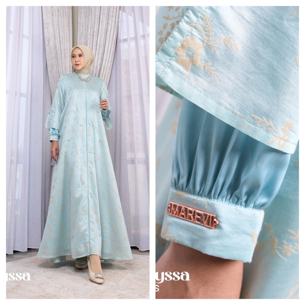 MAYSSA DRESS / GAMIS PESTA TERBARU ORI BY MAREVI (ADA SIZE  JUMBO)