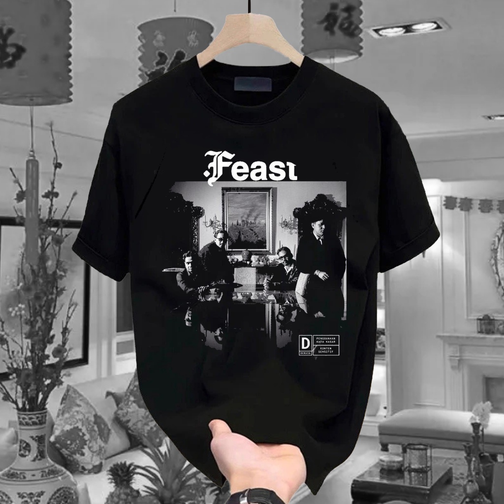 Kaos 24S 200 GSM Feast Membangun Dan Menghancurkan  - Album Musik Feast Membangun Dan Menghancurkan