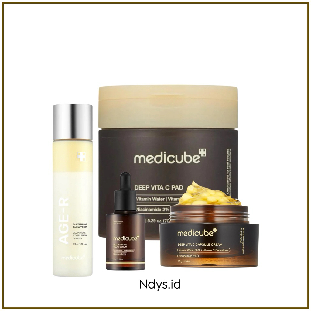 Medicube Deep Vita C Pad  (70pcs)/ Depp Vita C Capsule Cream/ Glutathione Glow Serum/ MEDICUBE AGE R
