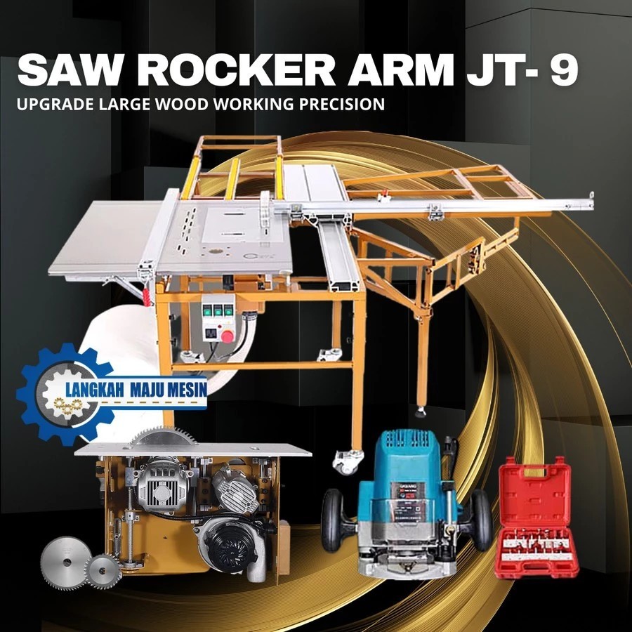 JT-9 Rocker Arm Wood Working Tablesaw Machine - JT-9 Table Saw