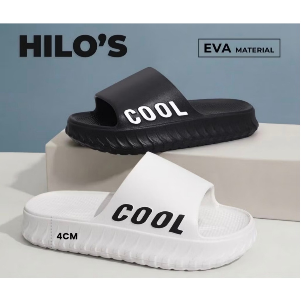 Sandal Slide Pria Unisex karet HILO's cool sol empuk stylish uk 36-45 (SDL 860-869)