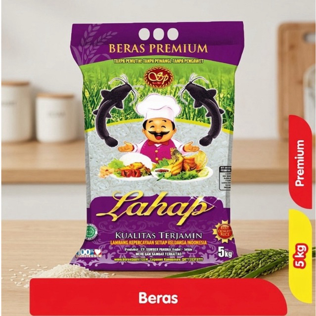 Lahap Beras Premium 5 kg// Beras Lahap Premium 5kg