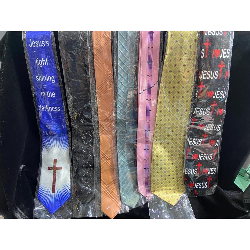 Dasi Pria Dasi Rohani Dasi Motif Salib