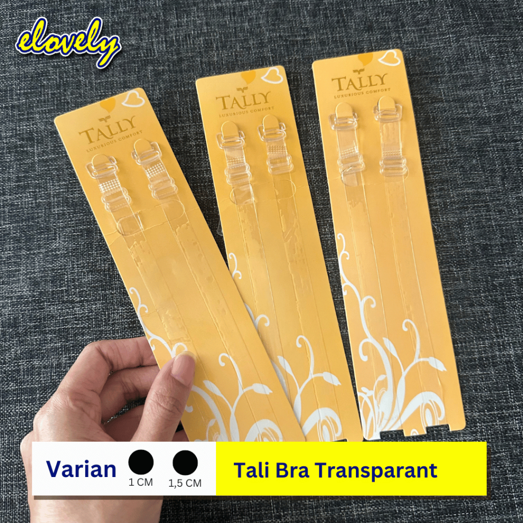 Elovely- Tali Bra Transparan - Tali Bra Bening - Tali BH Premium merk Tally AB003