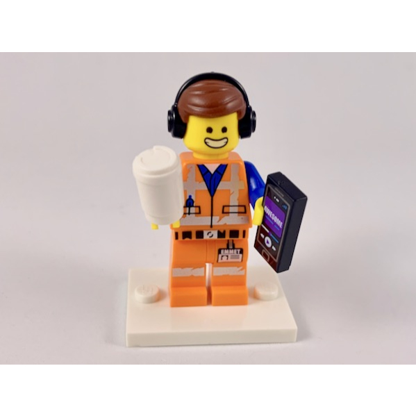 Lego Minifigure - tlm148 - Awesome Remix Emmet, The LEGO Movie 2 (Complete Set with Stand and Access