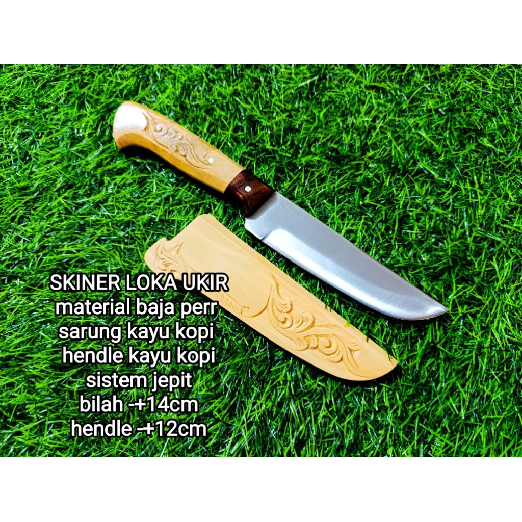 Pisau daging skiner loka ukir pisau skinning seset full tank