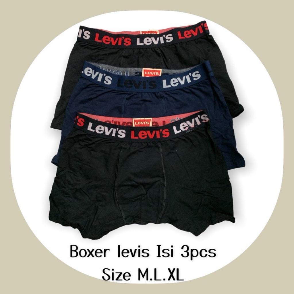 BOXER LEVIS BAHAN KUALITAS PREMIUM CELANA DALAM LEVIS ORIGINAL