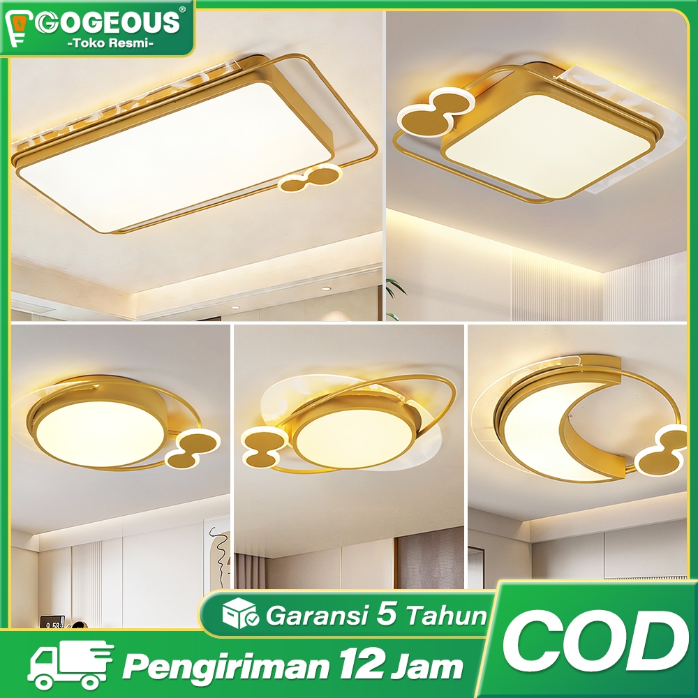 Lampu Plafon LED Lampu Plafon minimalis Ceiling Lampu Lampu Plafon 3 Warna LED Modern Minimalis Lamp