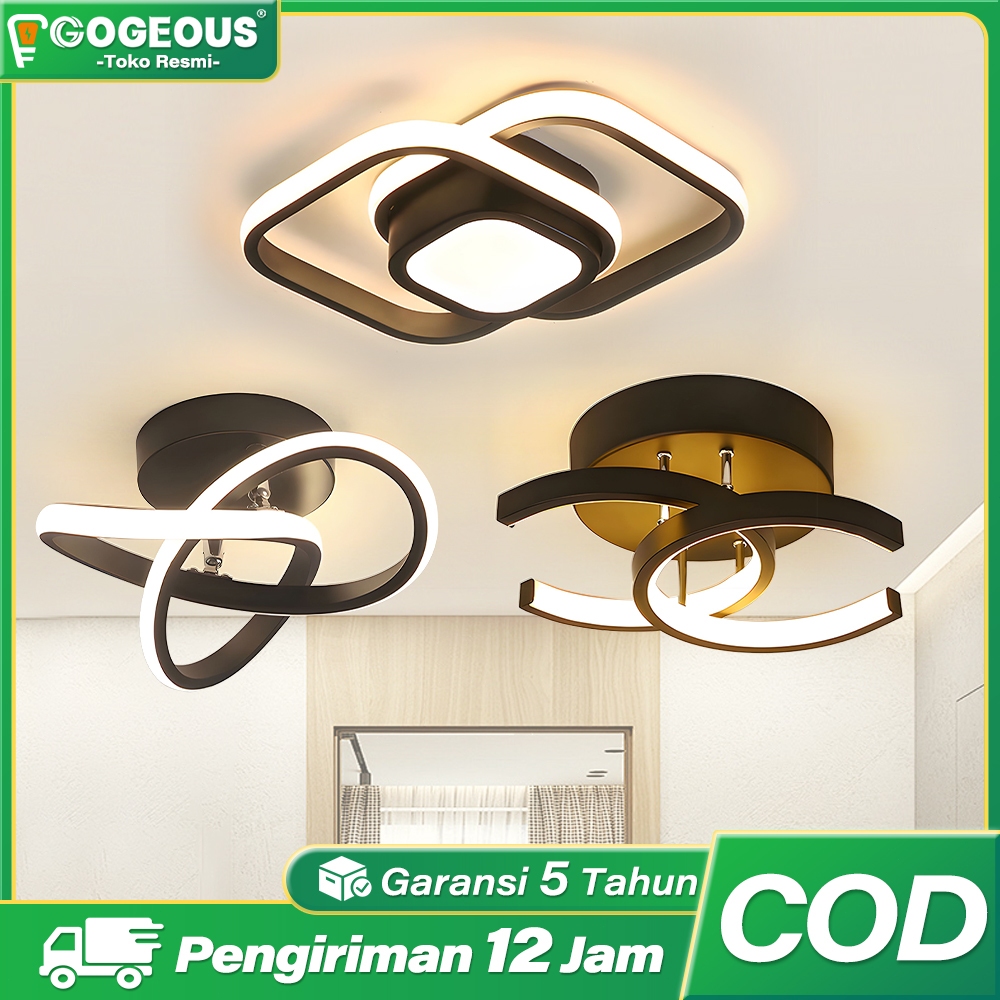 COD Lampu Plafon Minimalis Led 24W Lampu Downlight Aesthetic Kamar Tidur Ruang Tamu Kamar Mandi