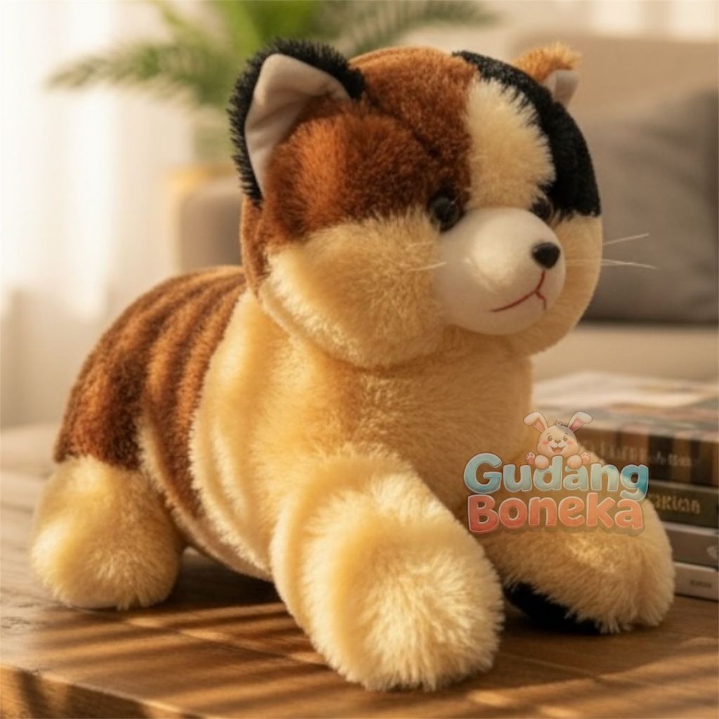 Boneka Kucing Esemaralda Jumbo - Boneka Kucing Lucu Jumbo Lembut