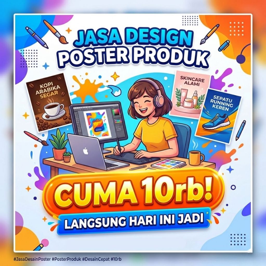 Jasa Design Poster Produk Sehari Jadi Jasa Design Poster Cepat & Profesional