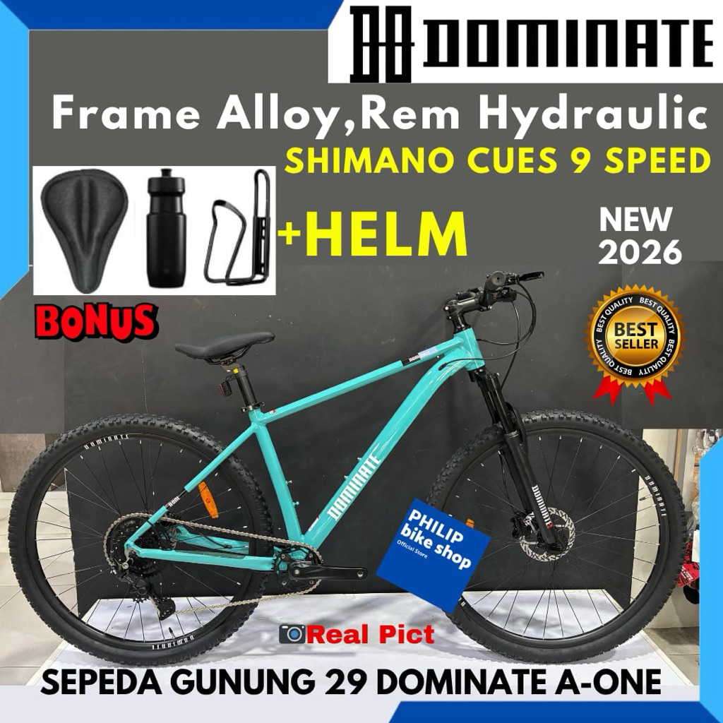 Sepeda Gunung MTB 29 Dominate A-One Frame Alloy Terbaru