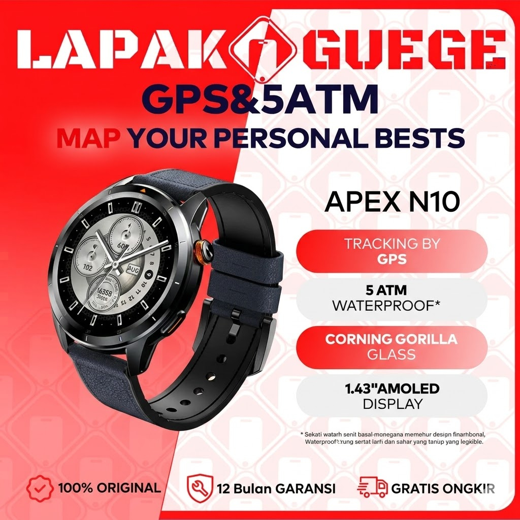 [GPS + 5ATM] itel N10 Smart Watch Standalone GPS | 5ATM Waterproof | Bluetooth Calling BUSINESS x SP
