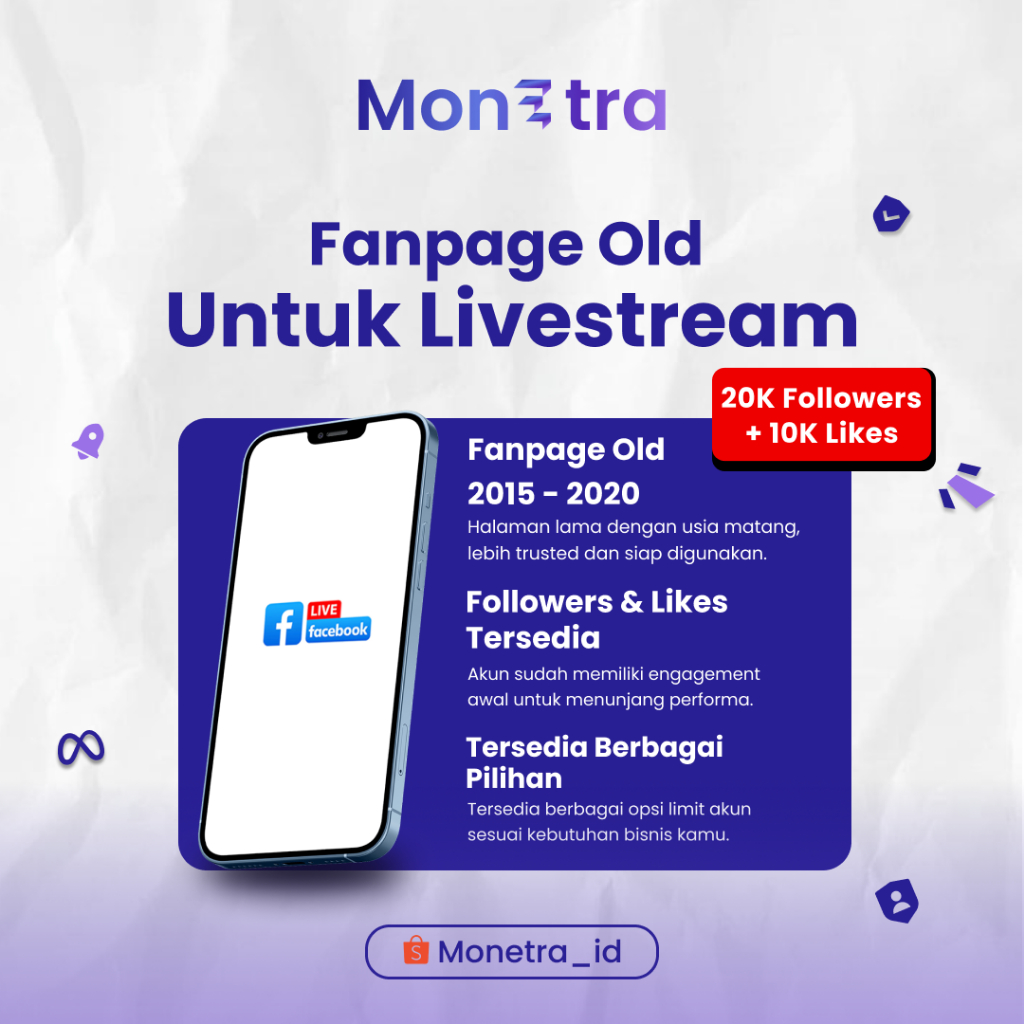Fanpage 20000 follower / Fanpages / FP Dipulihkan Untuk Akun FB/Facebook Ads (Anti Drama Ditolak) Bu