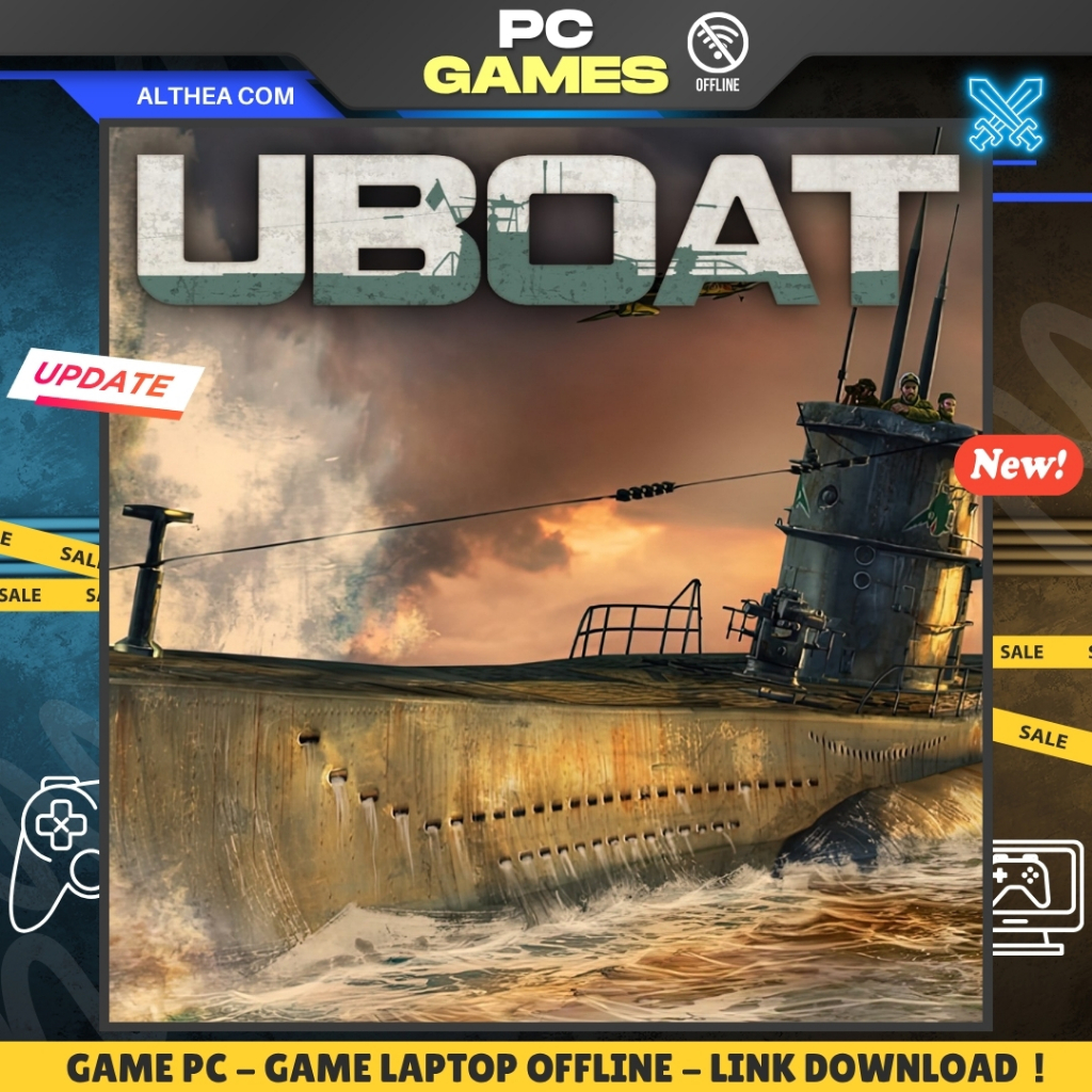 UBOAT - SIMULATION - STRATEGY - WAR - GAME PC / LAPTOP - OFFLINE