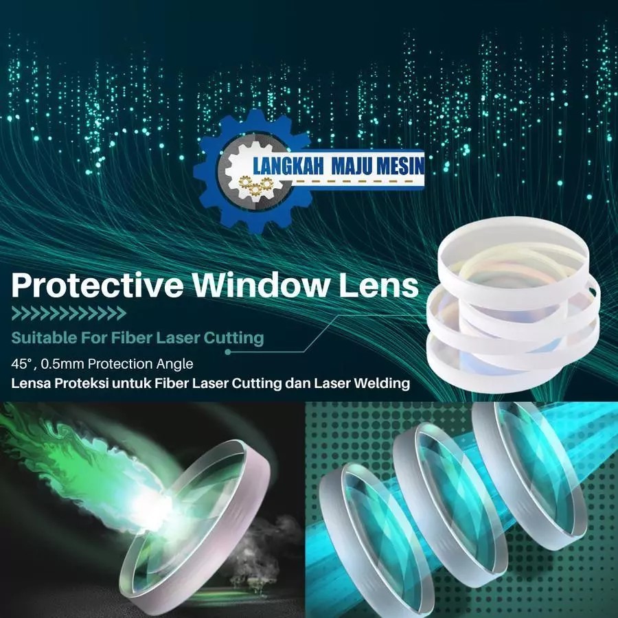Protective Window Lens Fiber Laser Cutting Welding - Lensa Mesin Laser - Lensa Head Laser