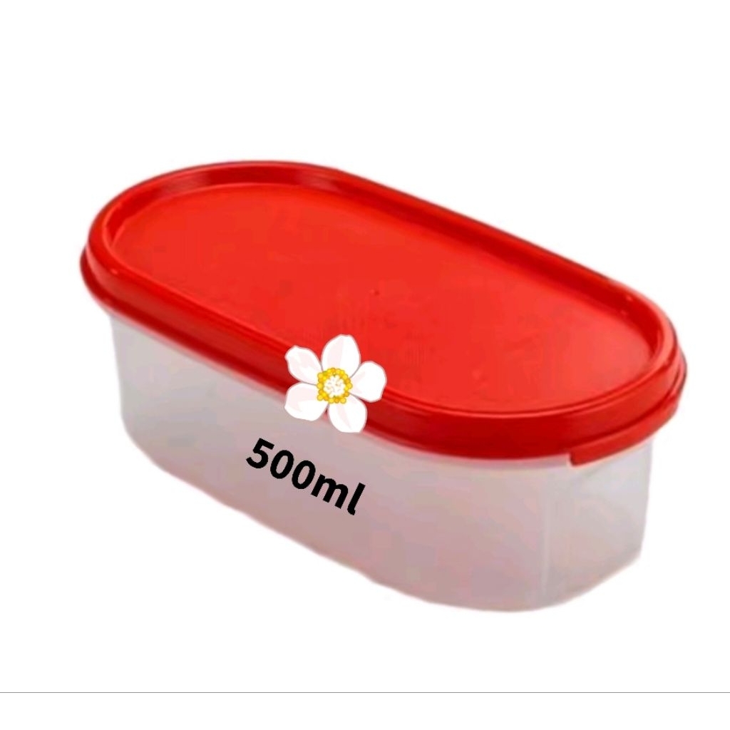 MM Oval #1 (500ml) BADAN dan TUTUP (MM oval Tupperware)
