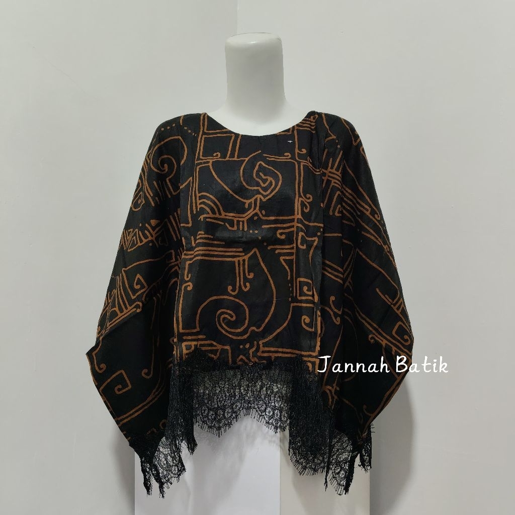 BLOUSE BATIK RENDA SOGAN NEW MOTIF//BATIK CROPTOP RENDA//BLOUSE BATWING RENDA//BLOUSE KONDANGAN
