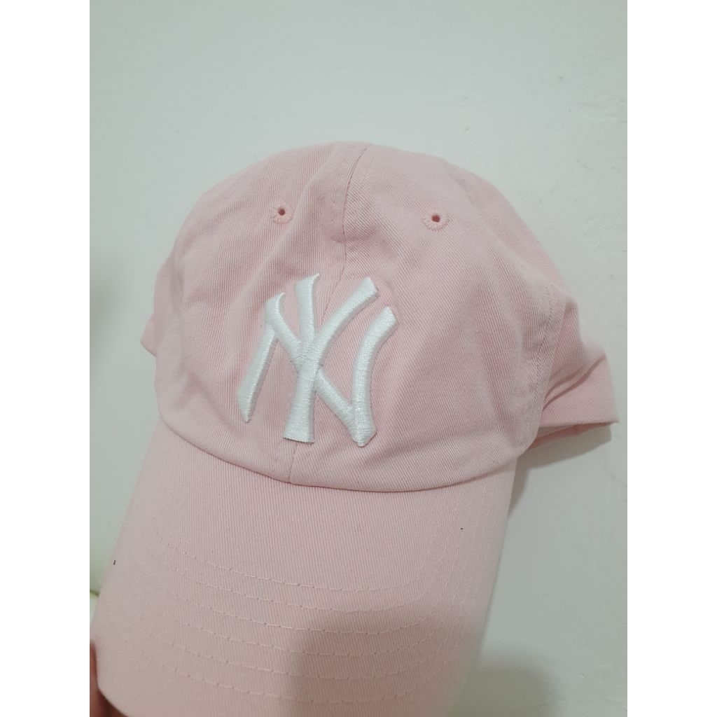 preloved topi mlb ny baseball cap pink pita
