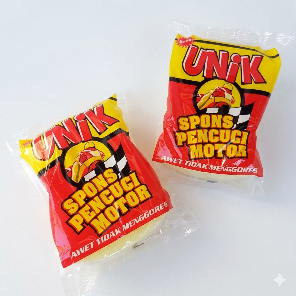 BUSA / SPON / SPONGE CUCI MOTOR UNIK SPON PENCUCI MOTOR