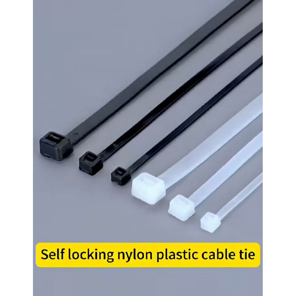kabel ties 10cm 20cm HITAM PUTIH / cable ties 10cm 20cm / nylon CABLE TIES
