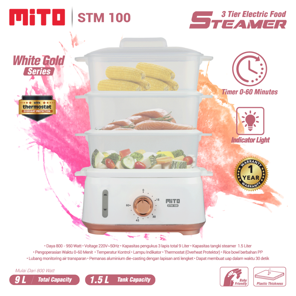 FOOD STEAMER MITO STM 100
