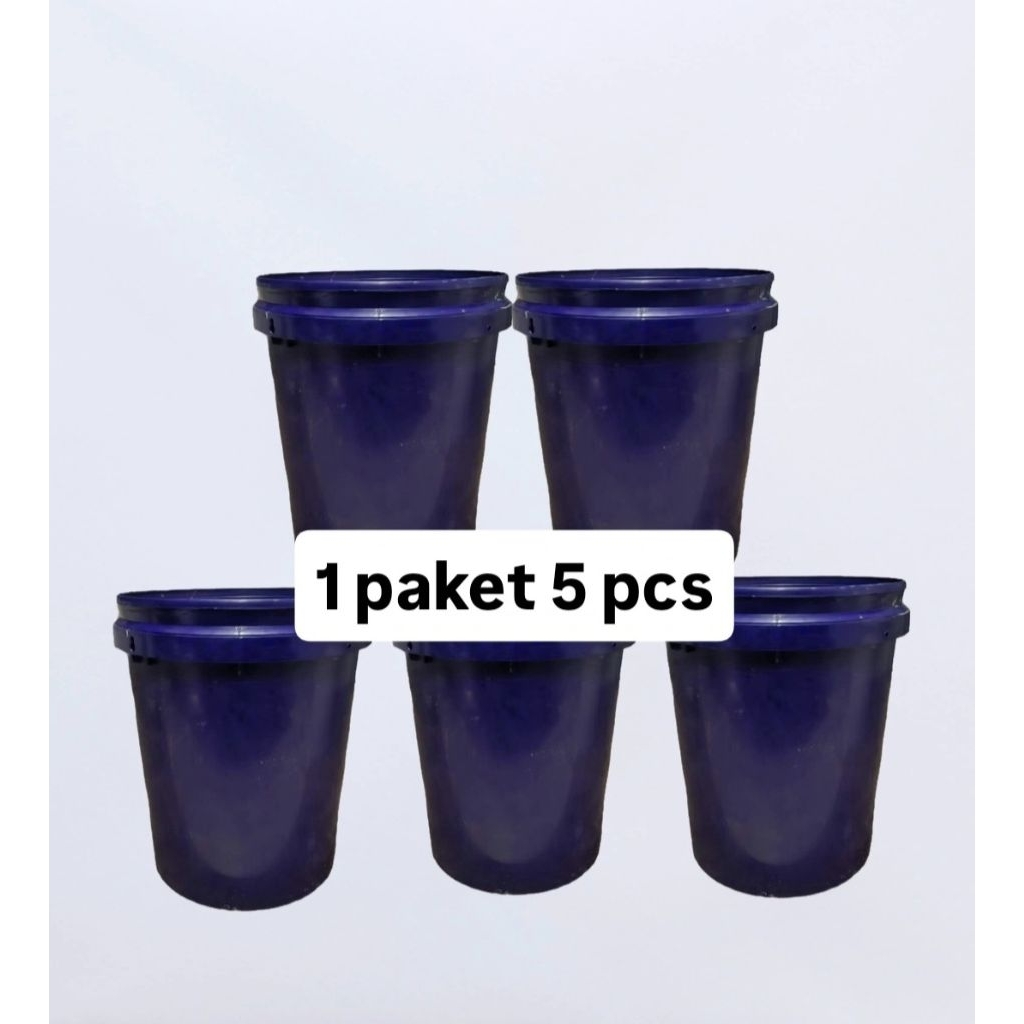ember bekas cat 25 kg polister 5 pcs tanpa tutup bersih untuk bak air bahan kuat murah harga promo