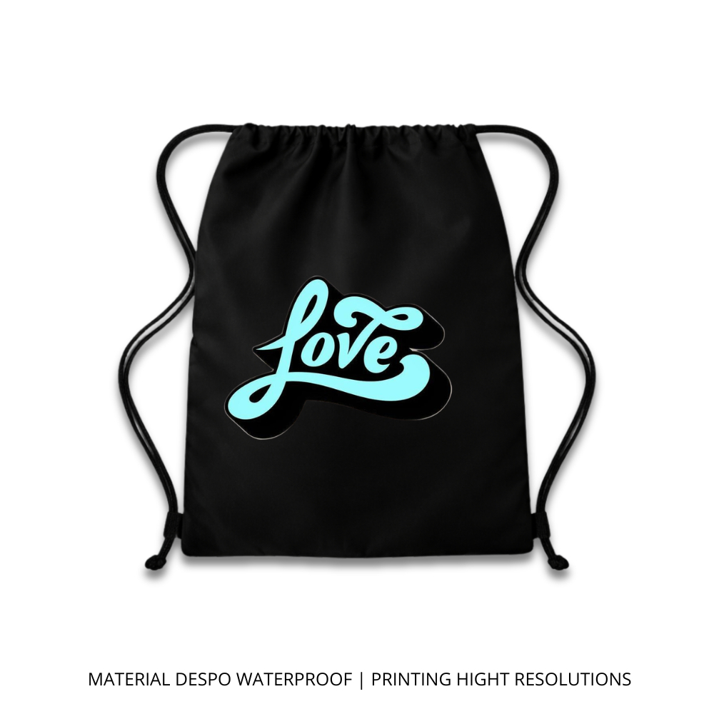 Tas Serut Unisex Milenial - Anti Air, Desain Keren, Tersedia Hitam