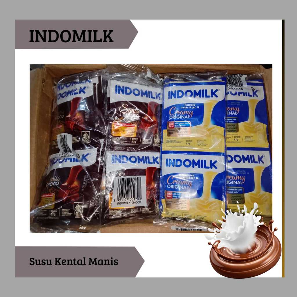 SUSU INDOMILK SACHET - ( 1 Renteng Isi 6 Sachet)