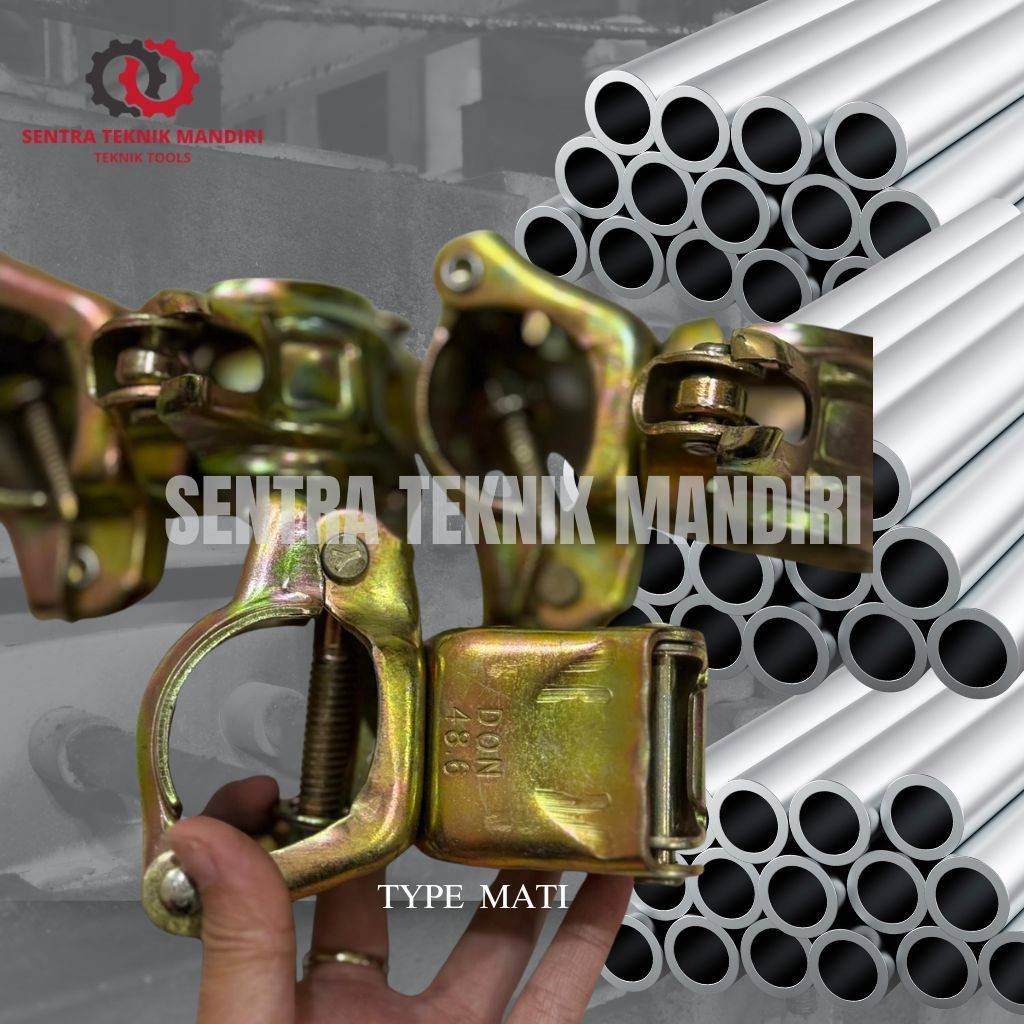 Klem Scaffolding Clamp Mati Fixed Type Klem Pipa Scaffolding