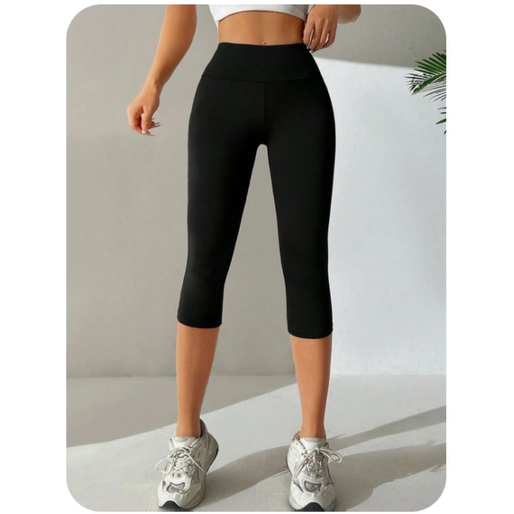 Leging Pendek 3/4 Bawah Lutut Wanita Ukuran M s/d XXXL
