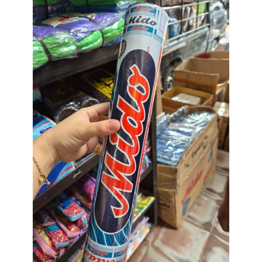 Shuttlecock Mido asli biru 1tabung 12pcs