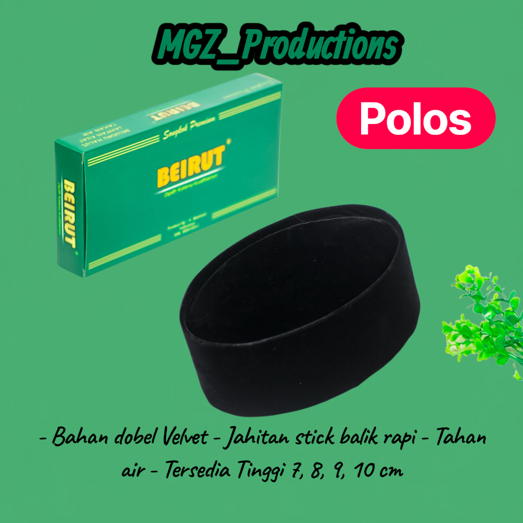 peci polos halus, peci beirut, songkok beirut, peci hitam polos, peci hitam murah