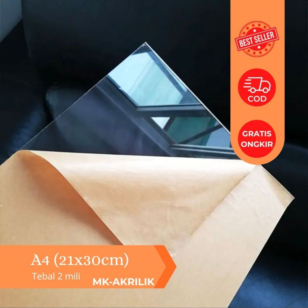 akrilik lembaran 2mm A4