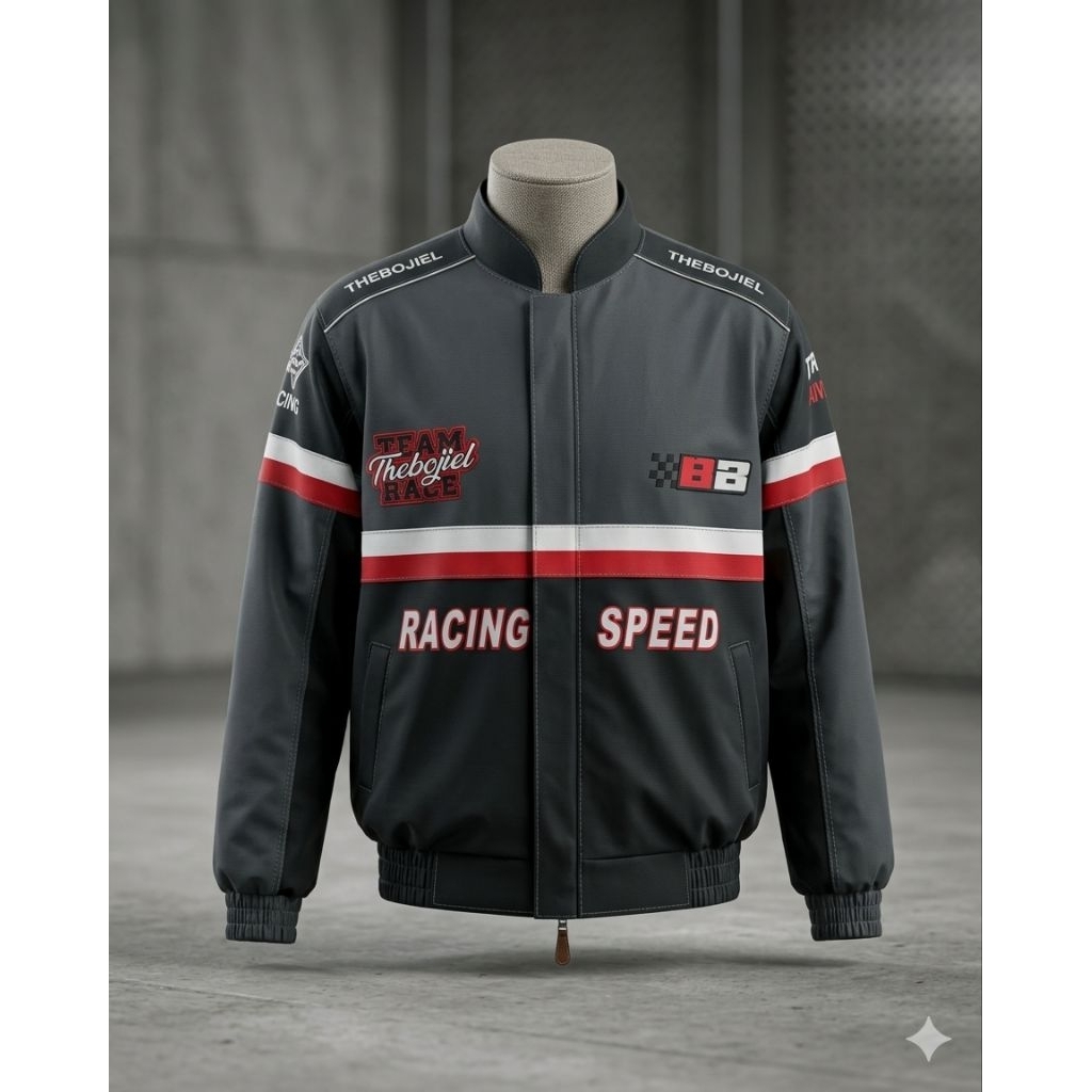 Jaket Motor Nascar Vintage Original Premium Unisex full Bordir