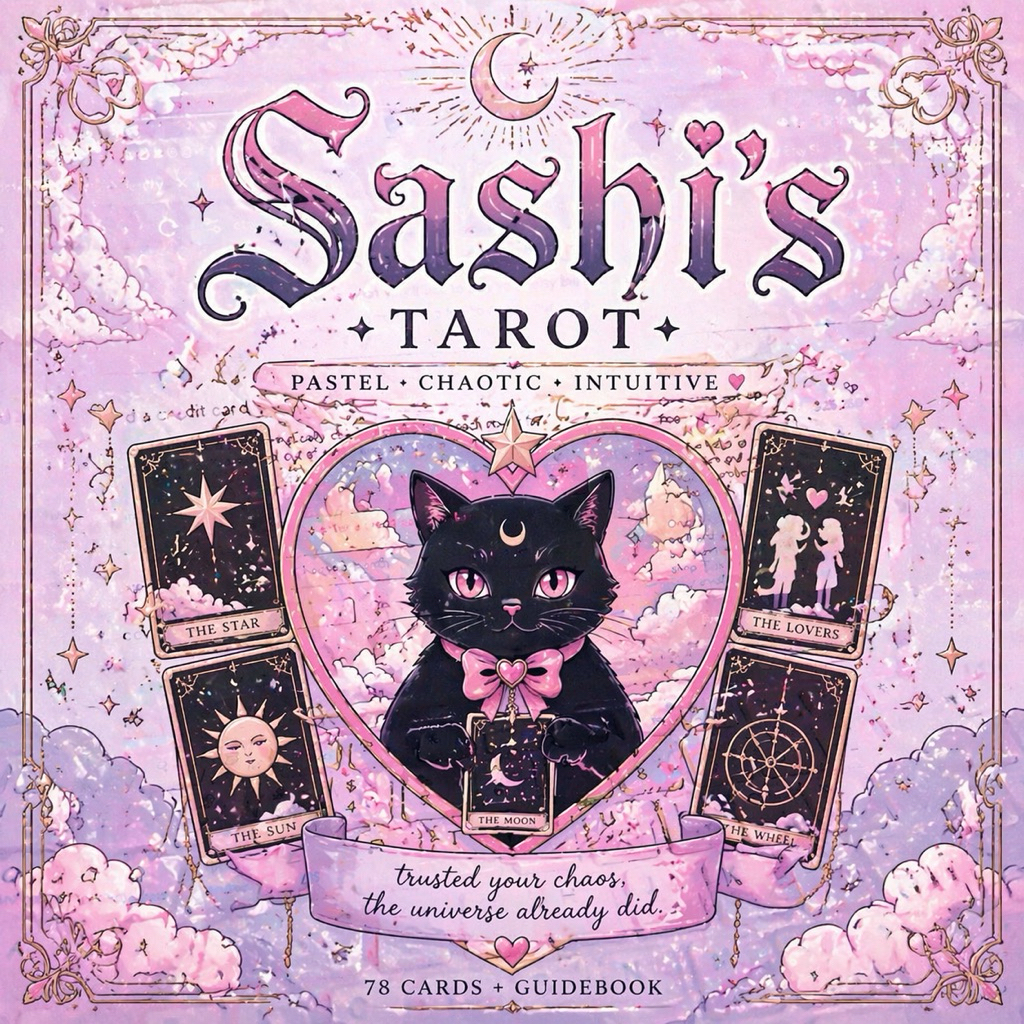 } Tarot Deck 78 Kartu Pastel Lucu + Arti Lengkap PDF | Printable Tarot Digita