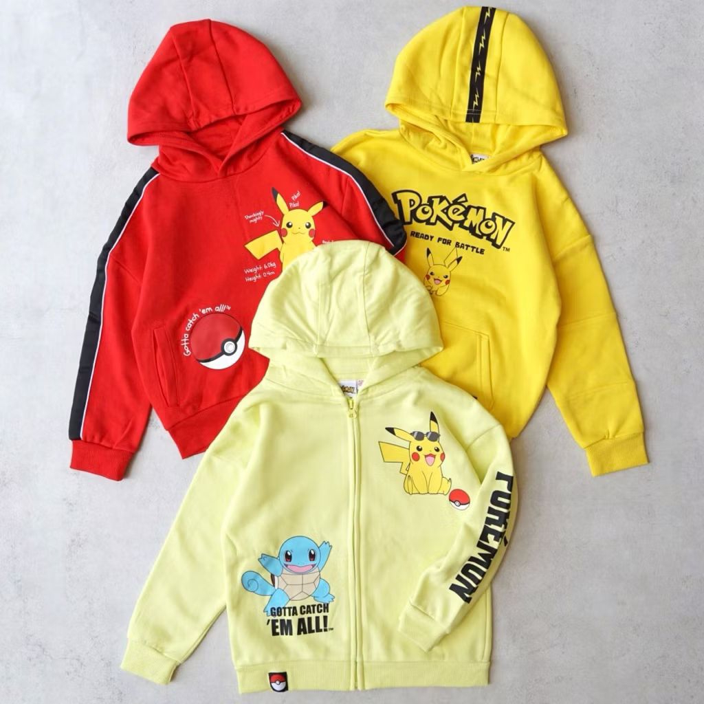 Pokemon & Mario Kids Hoodie Jacket | size 3-8th