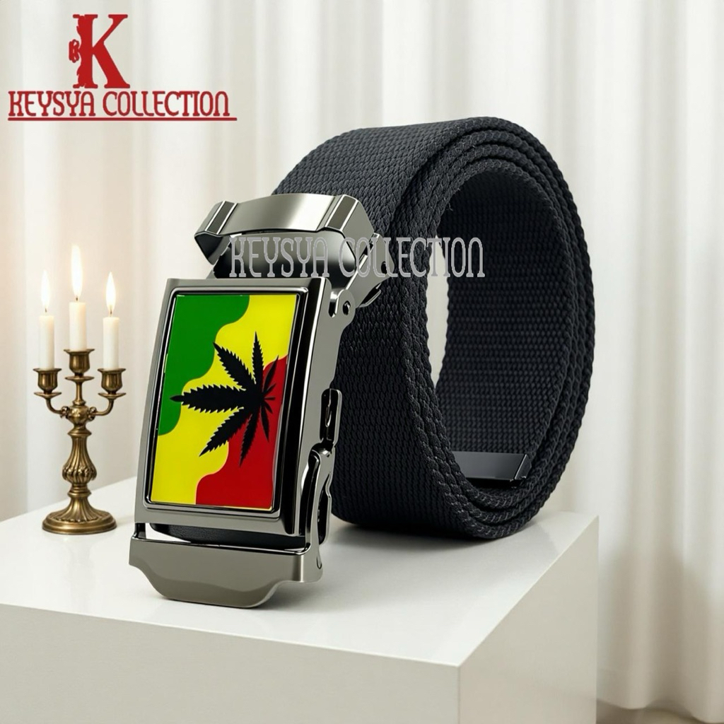 Sabuk Pria Rasta Jepit - Gesper Rasta bahan kanvas