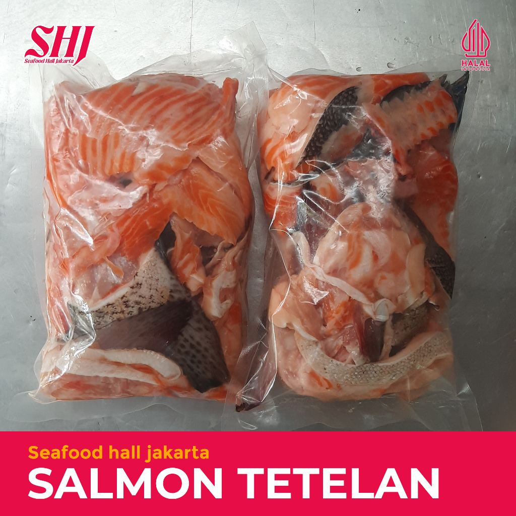 Tetelan Salmon 1kg / Tetelan Salmon Beku Segar / Salmon Norway
