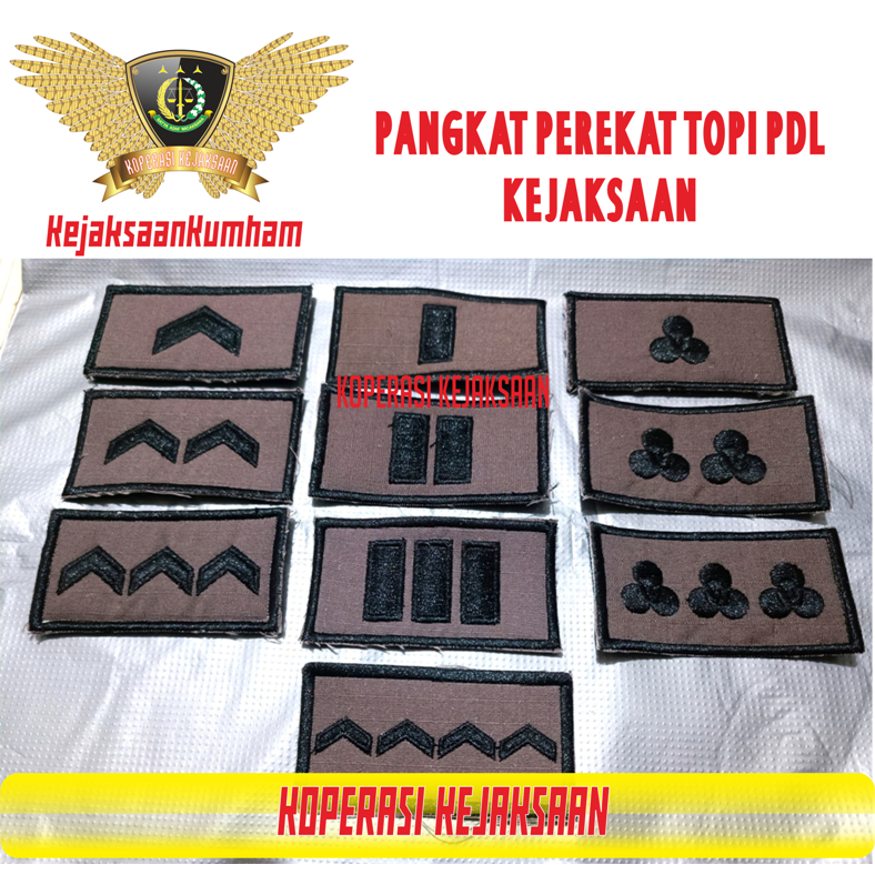 Pangkat Perekat Topi PDL Jaksa | Kejaksaan RI