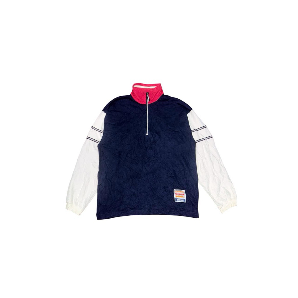 long sleeve halfzip ellesse vintage
