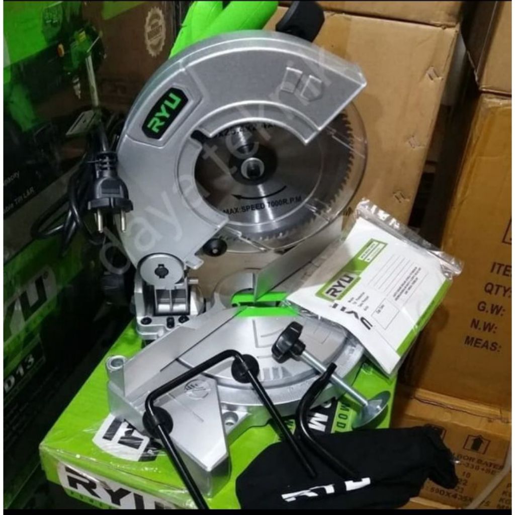 RYU Mesin Pemotong Alumunium Kayu - Mitter Saw 7 Inch - RMS180