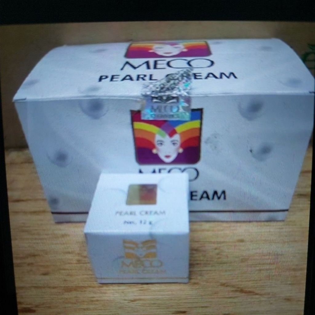 [ 9 Pcs ] Meco Pearl Cream 12 gr/ 9 Pcs/ Pelembab/ Alas Bedak/ Foundation/ Original
